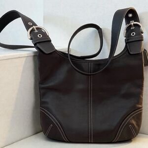 Coach Soho Slim Hippie Crossbody 9549 Black Leather Vintage Y2K Timeless Style